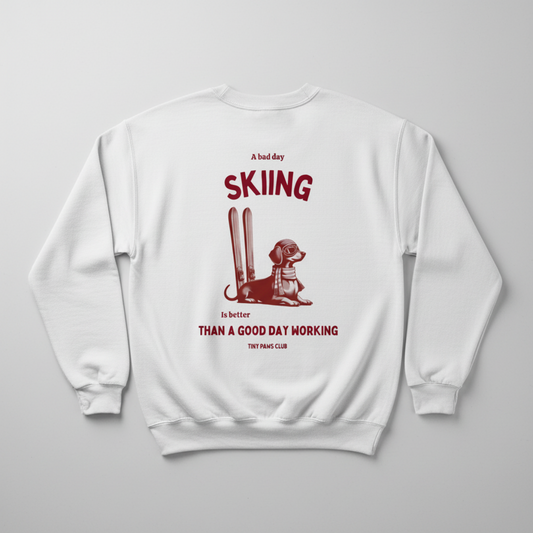 Bad day skiing Crewneck Sweatshirt