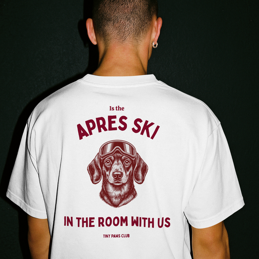 Apres ski in the room - bordeaux - dachshund T-shirt
