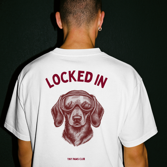 Locked in - bordeaux - dachshund T-shirt
