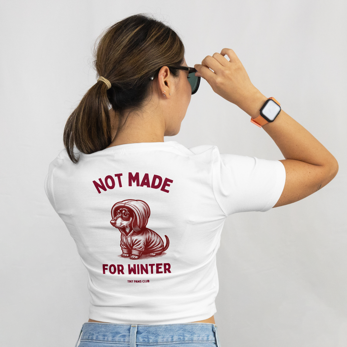 Not made for winter - bordeaux - dachshund T-shirt
