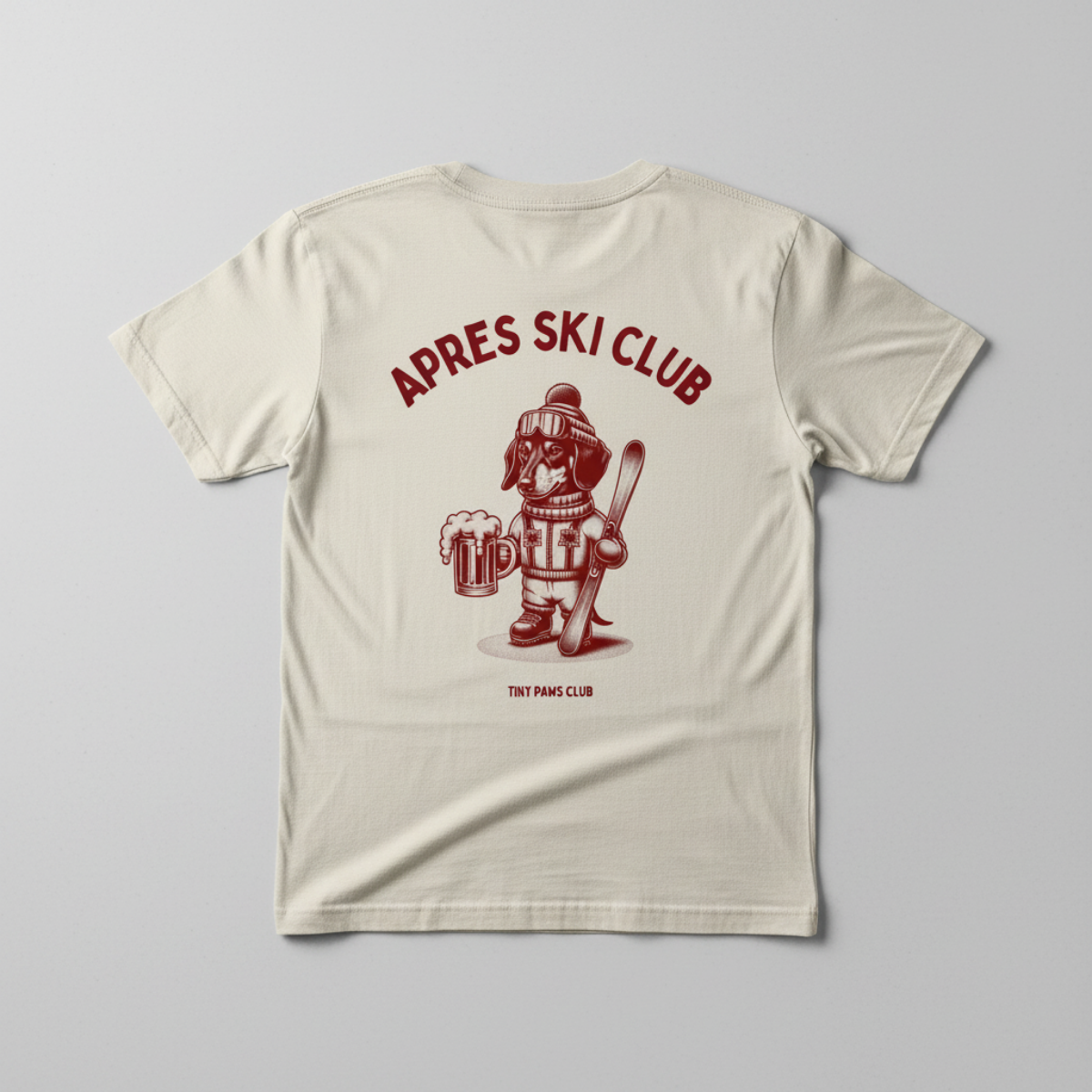 Apres ski club - bordeaux - dachshund T-shirt