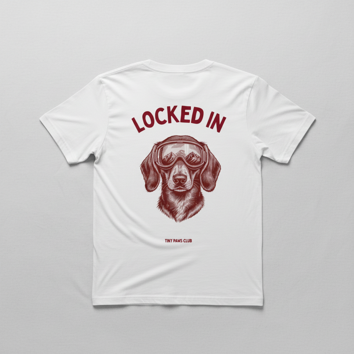 Locked in - bordeaux - dachshund T-shirt