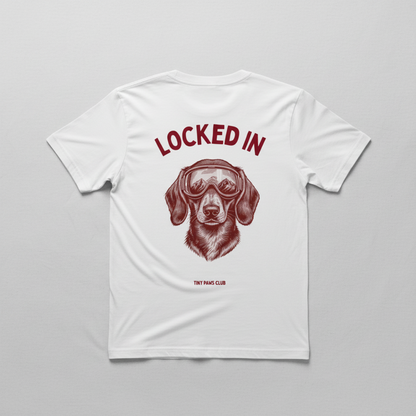 Locked in - bordeaux - dachshund T-shirt