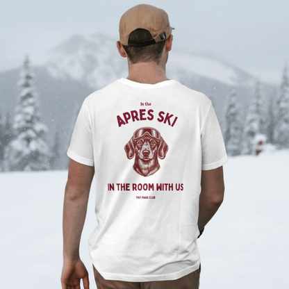 Apres ski in the room - bordeaux - dachshund T-shirt